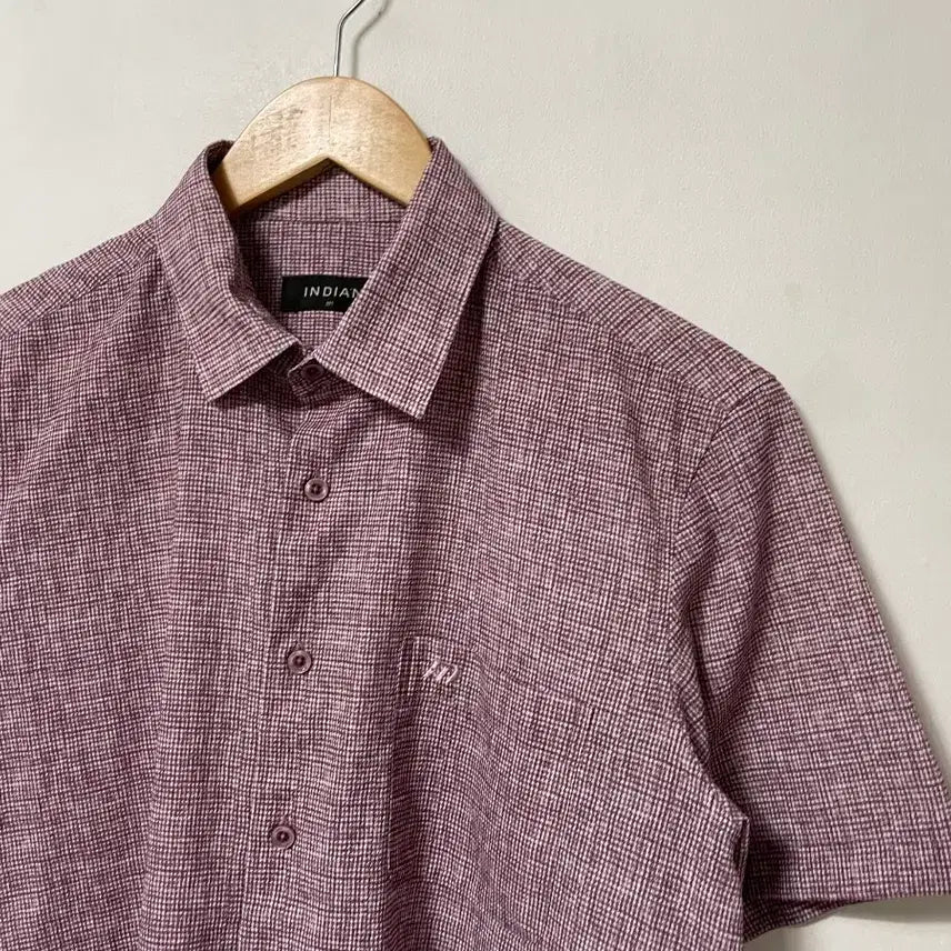 [BUNJANG] 100% Cotton Short Sleeve Shirt / 100 INDIAN 반팔 셔츠 남방 정품