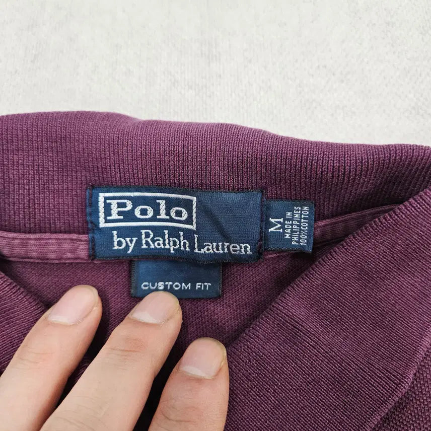 [BUNJANG] Polo Ralph Lauren Pony Logo Short Sleeve Polo Shirt / M 폴로랄프로렌 포니로고 반팔 카라티(얼룩확인) 0617Y2