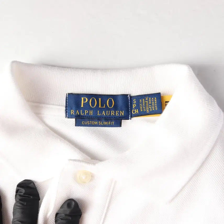 [BUNJANG] Polo Ralph Lauren 24SS Custom Slim Fit Cotton Pique Logo Embroidered Short Sleeve T-Shirt / 폴로 랄프 로렌 24SS 커스텀 슬림핏 코튼 피케 로고 자수 반팔 티셔츠