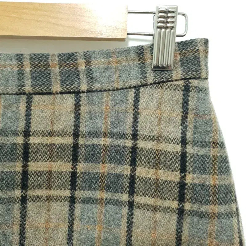 [BUNJANG] Slowmood Wool Checkered Skirt / 슬로우무드 체크 모직 스커트 L_W0454