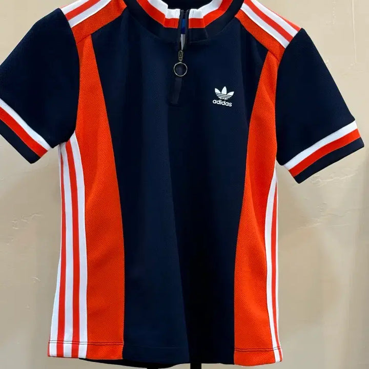 [BUNJANG] Adidas Short Sleeve Zip-Up / 아디다스 반팔집업