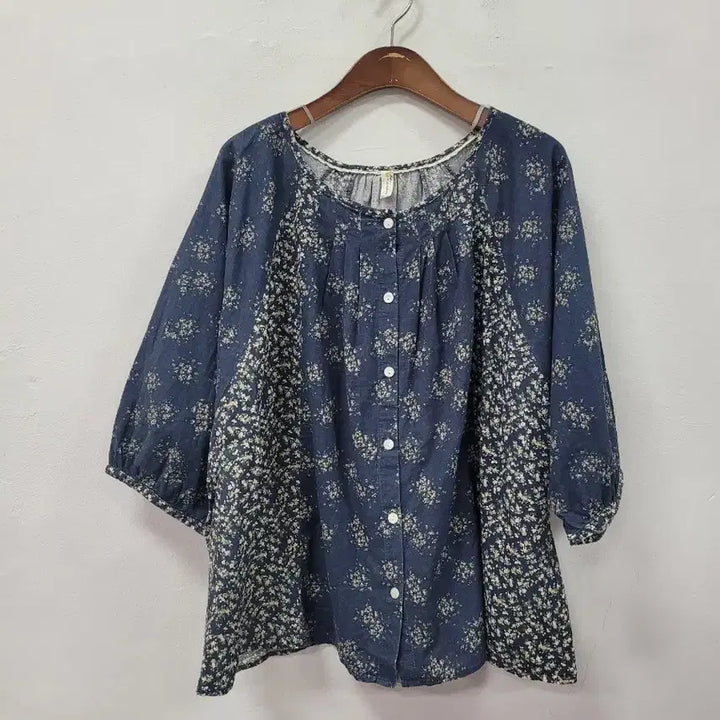 [BUNJANG] Cloudnine Floral Pattern Blouse (Cotton 100%) / Cloudnine 플라워 블라우스