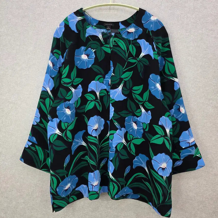 [BUNJANG] Ann Taylor Flower Pattern Blouse (XL) / 앤테일러 플라워 패턴 블라우스 ANN TAYLOR (빅사이즈)