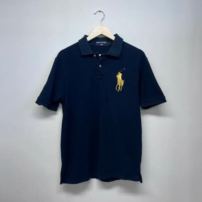 [BUNJANG] Polo Sport Big Pony Logo Polo Shirt Navy L / 폴로 스포츠 네이비 빅포니 카라티 L