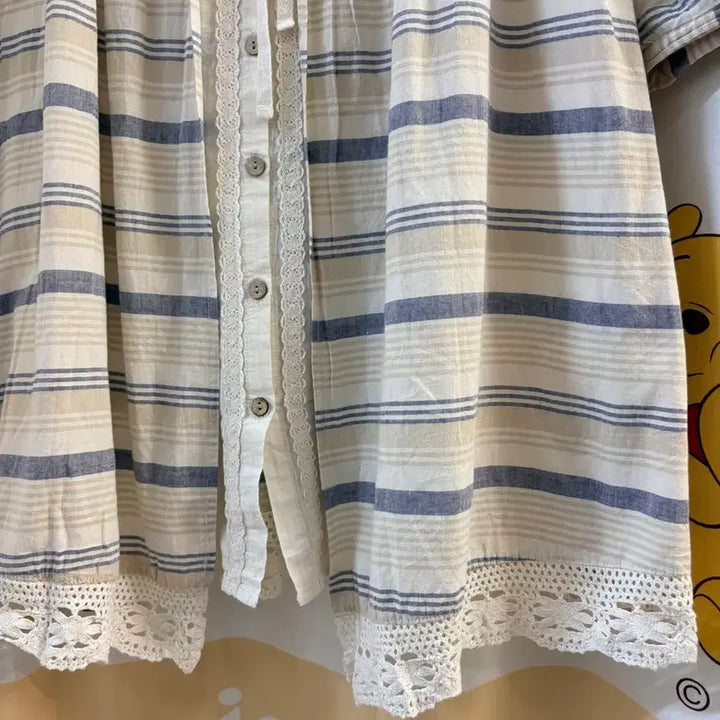 [BUNJANG] SORSA Mori Girl Ribbon Layered Lace Blouse (Size L) / SORSA 모리걸 리본 레이어드 레이스 블라우스 L JPN