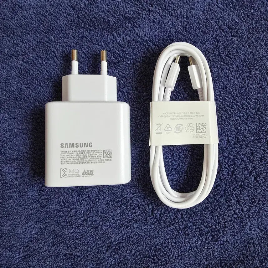 [BUNJANG] Samsung Genuine Charger EP-TA845 + Cable / 삼성전자 정품 충전기 EP-TA845 + 케이블