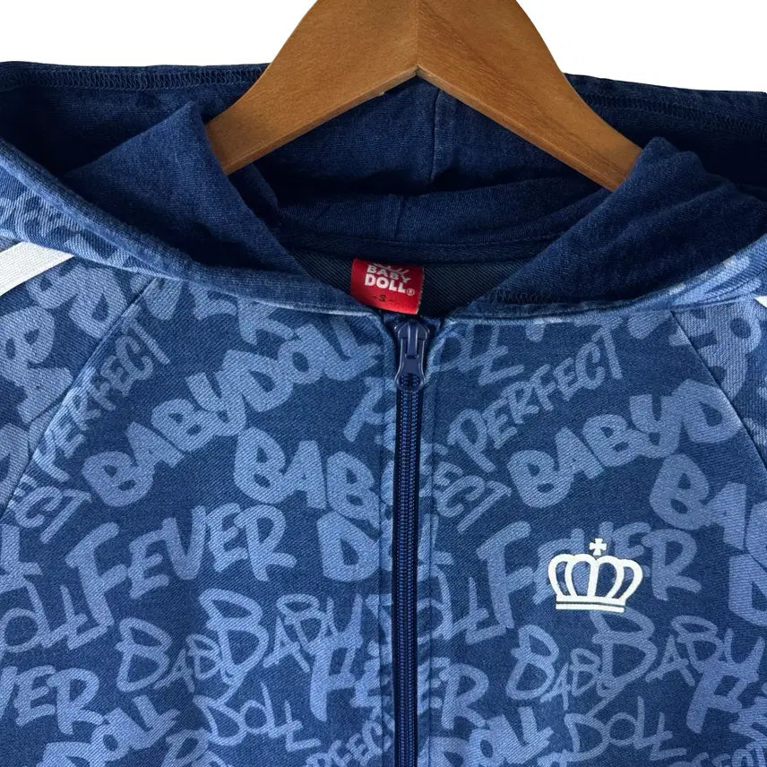 [BUNJANG] Babydoll Y2K Hooded Zip-Up Jacket / JPN 베이비돌 Y2K 후드집업4129