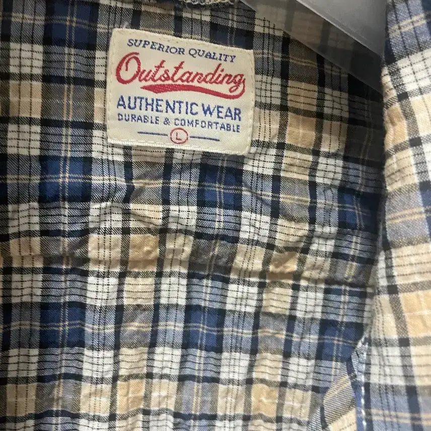 [BUNJANG] Outstanding Checkered Shirt L / 아웃스탠딩 체크셔츠L