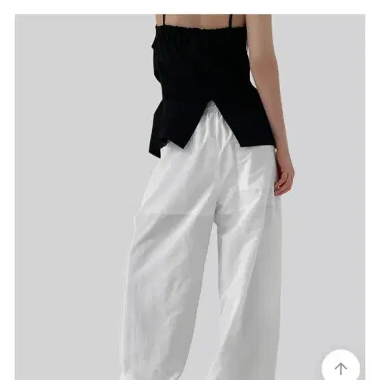 [BUNJANG] Autumn ABLY Air Cool Wide Pants White Zigzag / 어텀 에이블리 에어 쿨 와이드팬츠 화이트 지그재그 여름 옷