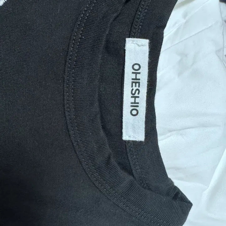 [BUNJANG] OHEHIO Check Patch T-Shirt / 오헤시오 체크 패치 티셔츠