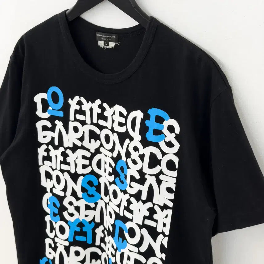 [BUNJANG] COMME des GARÇONS HOMME PLUS Typographic Logo T-Shirt / 꼼데가르송 옴므플러스 티셔츠
