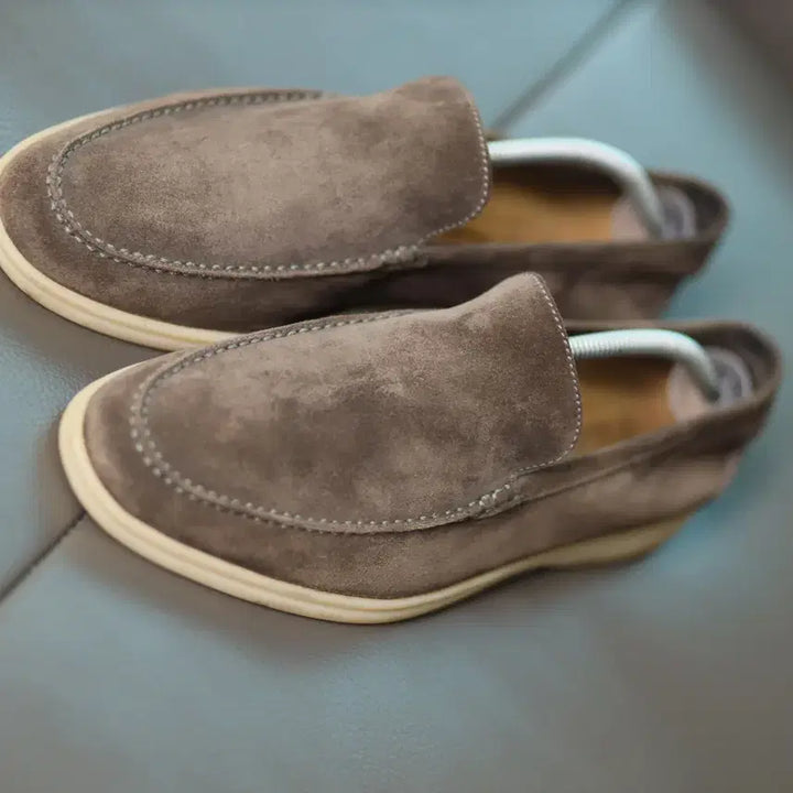 [BUNJANG] Loro Piana Summer Walk Suede Slip-On Shoes / 발이 먼저 기억하는 신발 로로피아나 썸머워크