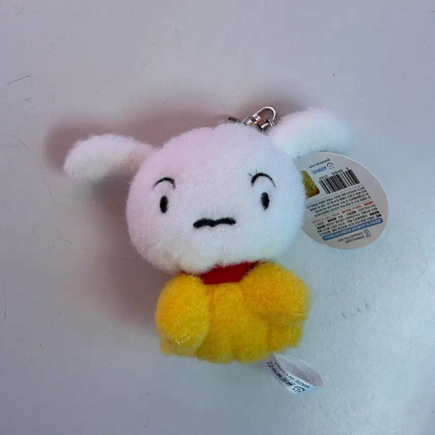[BUNJANG] Crayon Shin-chan Snow White Detective Plush Keychain / [새상품 직거래 3천원] 짱구는 못 말려 흰둥이 탐정 인형 키링