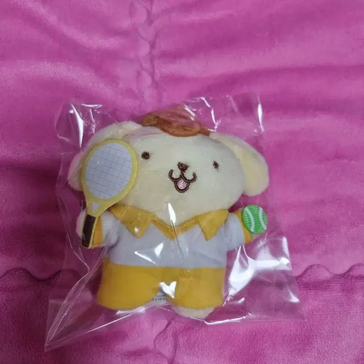 [BUNJANG] Sanrio Pompompurin Tennis Plush Keychain 8cm / 산리오 폼폼푸린 테니스 인형 키링 8cm