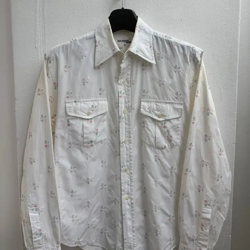 [BUNJANG] Comme Des Garçons Junya Watanabe Floral Cotton Shirt / 꼼데가르송 준야와타나베 플로랄 셔츠