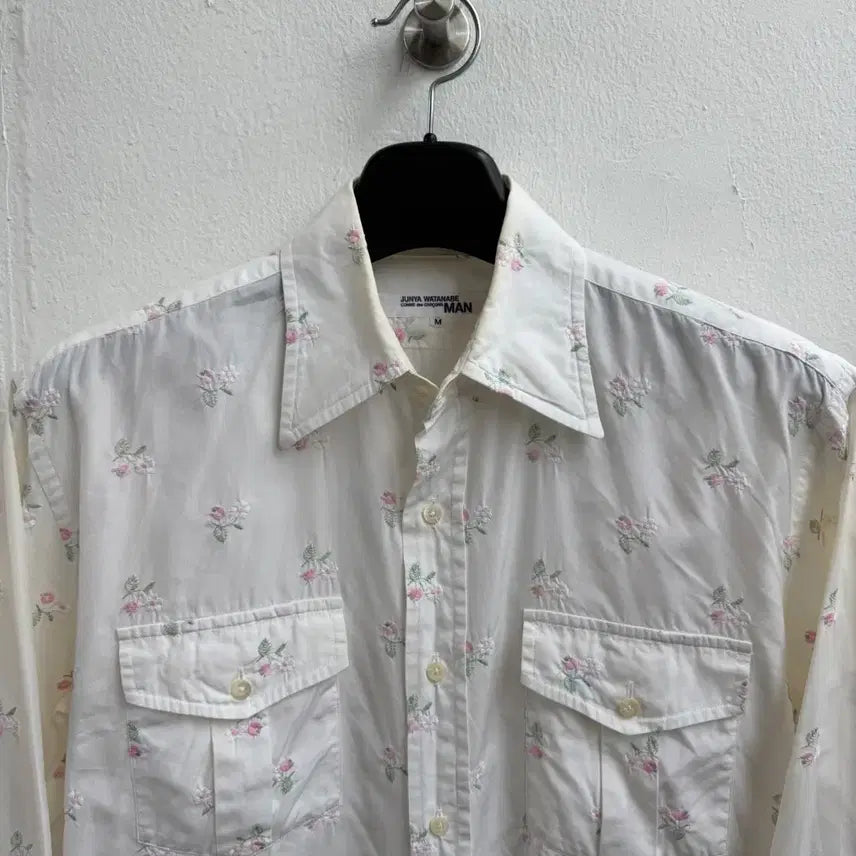 [BUNJANG] Comme Des Garçons Junya Watanabe Floral Cotton Shirt / 꼼데가르송 준야와타나베 플로랄 셔츠