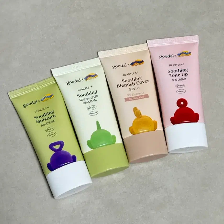 [BUNJANG] Goodal Houttuynia Cordata Sunscreen Set (Hydrating, Mineral, BB, Tone-Up) / 구달 선크림 4종(수분, 무기자차, 선BB, 톤업)
