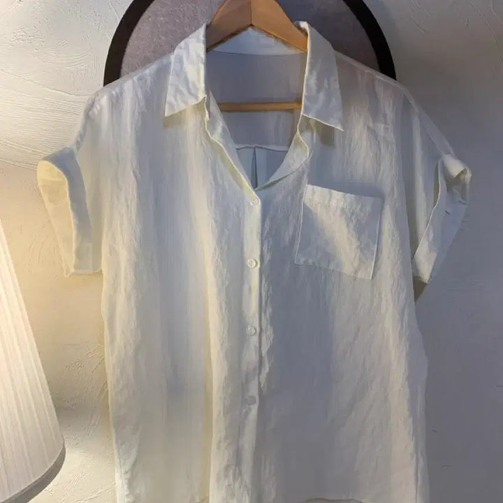 [BUNJANG] Roll-up Sleeve Short-Sleeve Shirt / 롤업 반팔셔츠