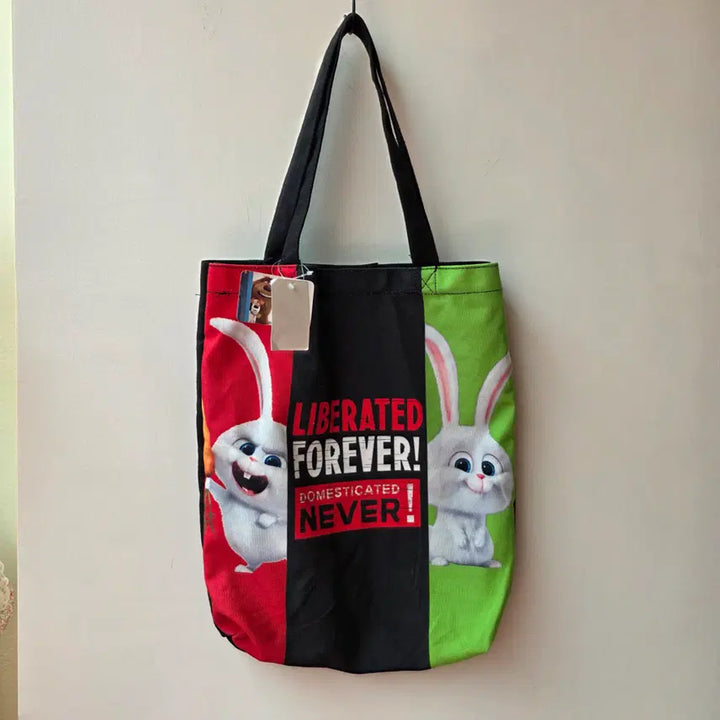 [BUNJANG] My Pet The Secret Life of Pets Snowball Character Tote Bag / 일본 마이펫의 이중생활 스노우볼 캐릭터 토트백