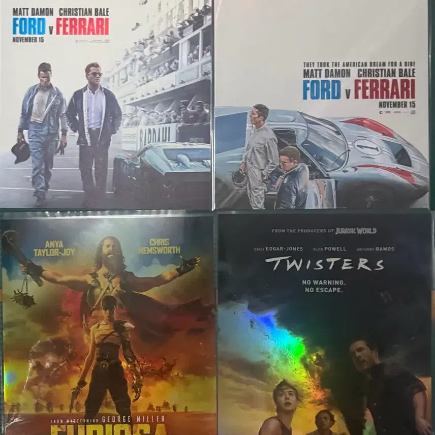 [BUNJANG] Ford v Ferrari, Furiosa, Twisters Movie Poster Set / 포드 v 페라리 / 퓨리오사 / 트위스터스 영화 포스터 팝니다