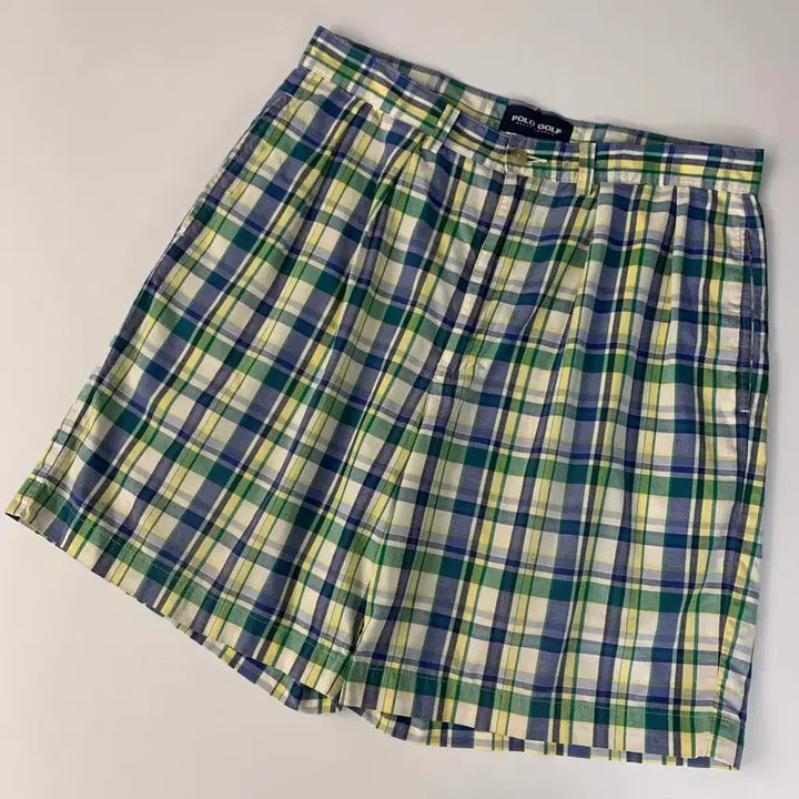 [BUNJANG] Polo Ralph Lauren Check Pattern Golf Shorts Size 32 / 폴로 체크 반바지