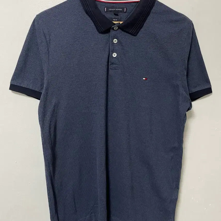 [BUNJANG] Tommy Hilfiger Cotton Polo T-Shirt / 100 타미힐피거 반팔 카라티 정품