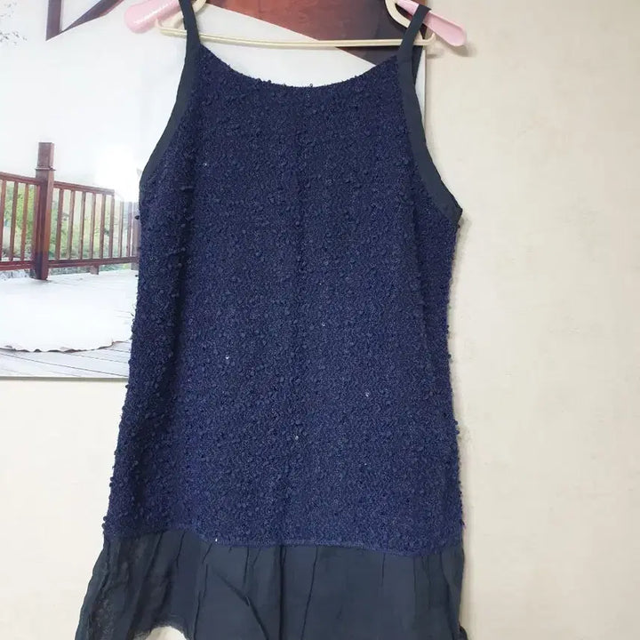 [BUNJANG] Sleeveless Layered Dress (Size 55) / 레이어드 겸 나시 원피스 55 S