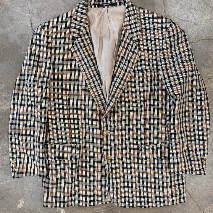 [BUNJANG] Daks Check Pattern Blazer Jacket / 닥스 체크 패턴 블레이저 자켓