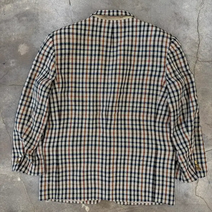 [BUNJANG] Daks Check Pattern Blazer Jacket / 닥스 체크 패턴 블레이저 자켓