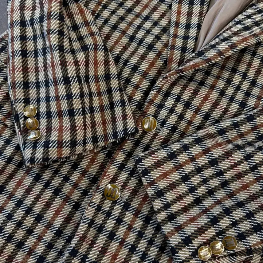 [BUNJANG] Daks Check Pattern Blazer Jacket / 닥스 체크 패턴 블레이저 자켓