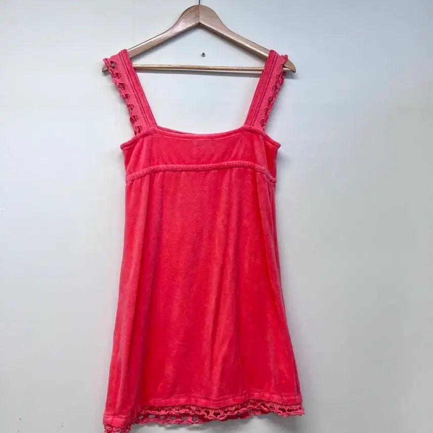 [BUNJANG] Jucycouture Pink Terry Mini Dress P / 쥬시꾸뛰르 핑크 테리 원피스 P