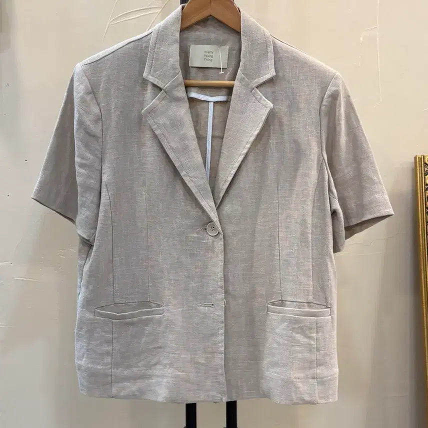 [BUNJANG] Pretty Young Thing Short Sleeve Jacket / 프리티영띵 반팔자켓