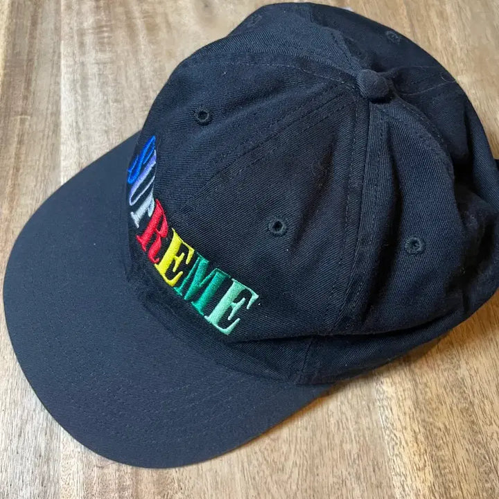 [BUNJANG] Supreme 20FW Multicolor Logo 6-Panel Ball Cap Black / 슈프림 20f/w 멀티컬러로고 6패널 볼캡 블랙