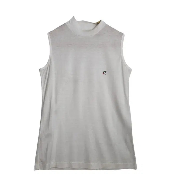 [BUNJANG] Arnold Palmer White Mock Neck Sleeveless Knit Top / ARNOLD PALMER 아놀드 파마 화이트 반목 니트 민소매티 [S]