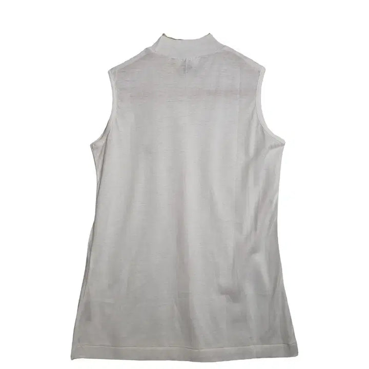 [BUNJANG] Arnold Palmer White Mock Neck Sleeveless Knit Top / ARNOLD PALMER 아놀드 파마 화이트 반목 니트 민소매티 [S]