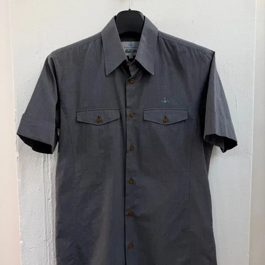 [BUNJANG] Vivienne Westwood Orb Logo Half Shirt / 비비안 웨스트우드 오브 로고 하프 셔츠