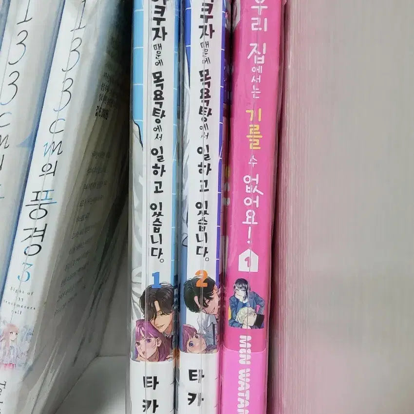 [BUNJANG] Yakuza and the Bathhouse Vol. 1-2 First Edition Manga Set / 야쿠자 때문에 목욕탕1-2 일하고 우리 집에서는 기를 수1순정만화책 초판