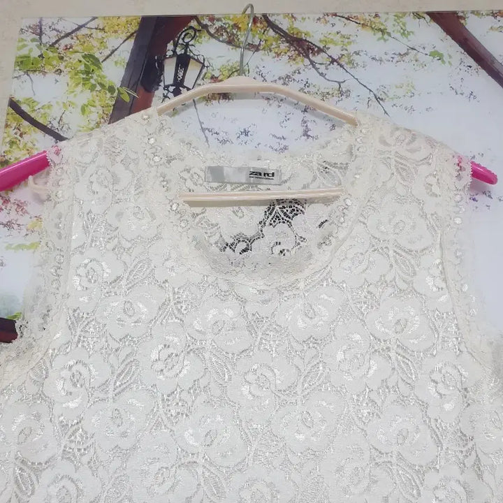 [BUNJANG] Punch Lace Blouse / 펀칭 레이스 블라우스 (정가5만) free사이즈
