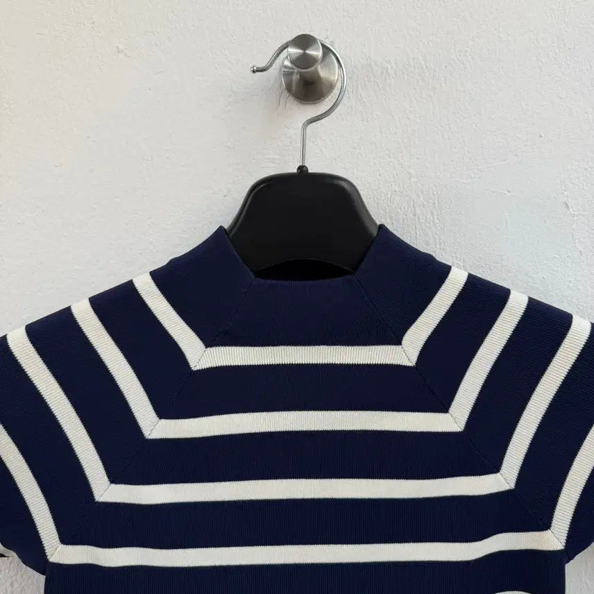 [BUNJANG] Lauren Ralph Lauren Striped Short Sleeve Knit Top / 로렌 랄프로렌 스트라이프 숏 슬리브 반팔 니트