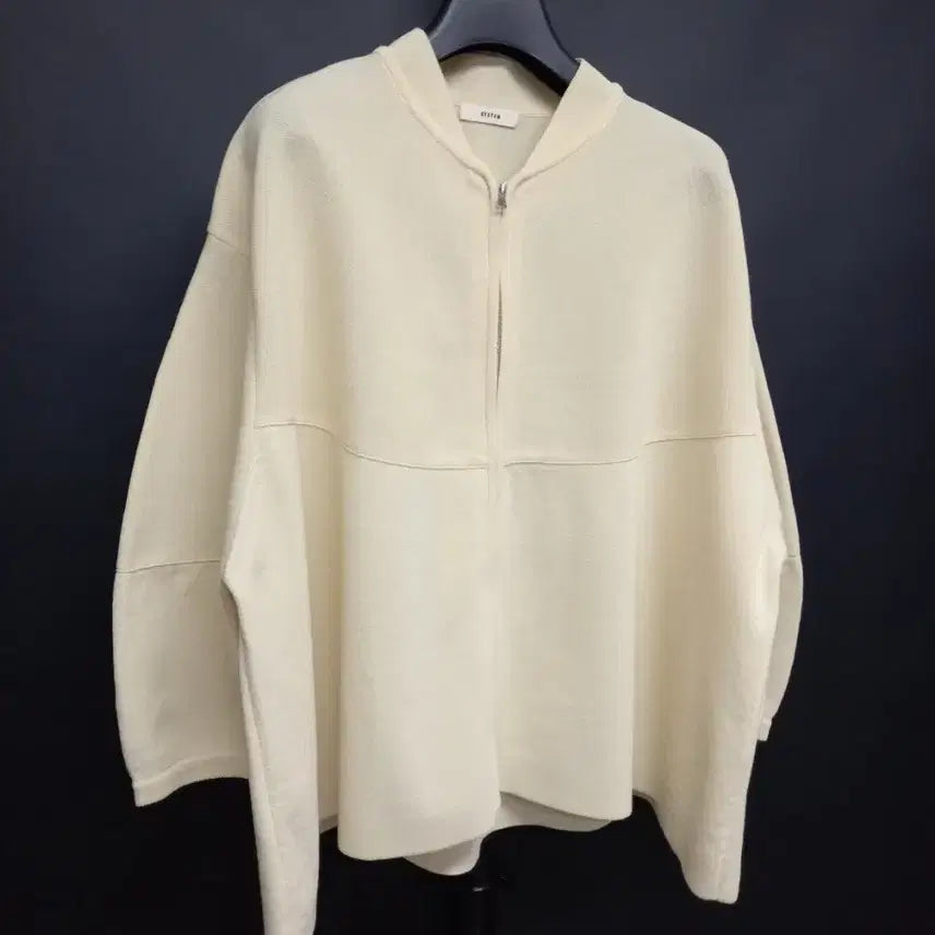 [BUNJANG] System Loose Boxy Fit Knit Zip-Up Cardigan / 시스템 춘추 여름간절기 루즈박시핏 니트집업 가디건 F 44-77