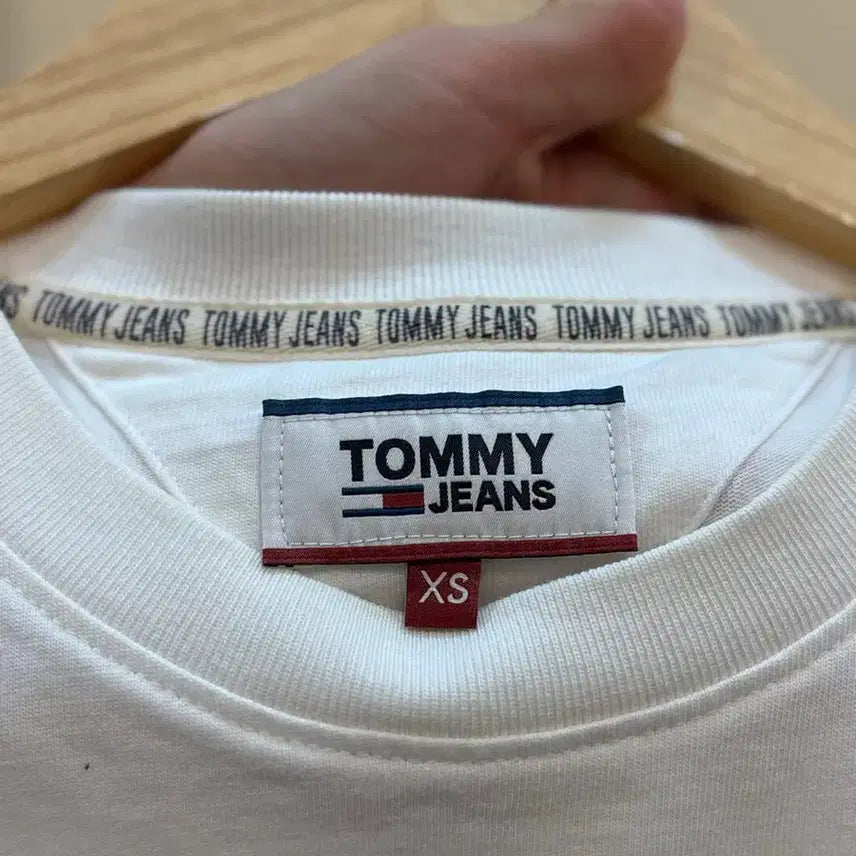 [BUNJANG] Tommy Jeans T-Shirt White XS / 타미진스 반팔 티셔츠 화이트