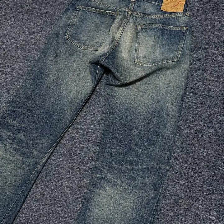 [BUNJANG] OrSlow 105 2 Years Random Walk Exclusive Selvedge Denim Pants / (1)오어슬로우 105 2years 랜덤워크 별주 셀비지 데님팬츠