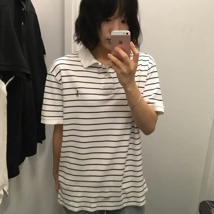 [BUNJANG] Polo Ralph Lauren Soft Touch Striped Polo Shirt / 폴로 랄프로렌 소프트 터치 카라티 스트라이프