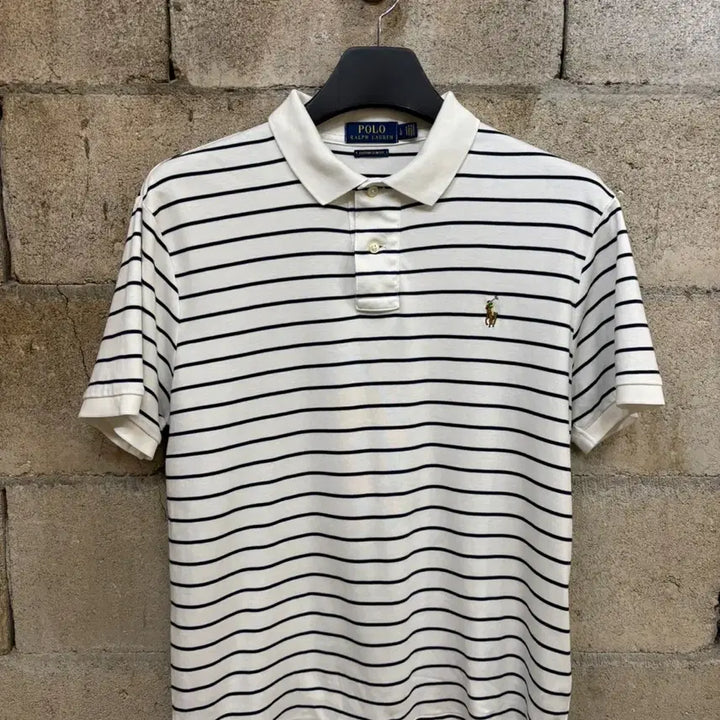 [BUNJANG] Polo Ralph Lauren Soft Touch Striped Polo Shirt / 폴로 랄프로렌 소프트 터치 카라티 스트라이프