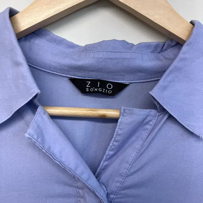 [BUNJANG] Ziozia Frill Shirt Dress Size 55 / 지오송지오 프릴 셔츠 원피스 55사이즈