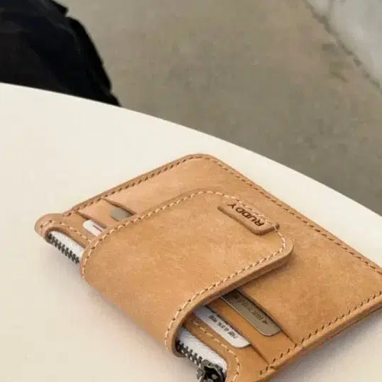 [BUNJANG] Rudy Natural Leather Cover Wallet Card Holder - Wine Color / 러디 커버월렛 카드지갑 와인색