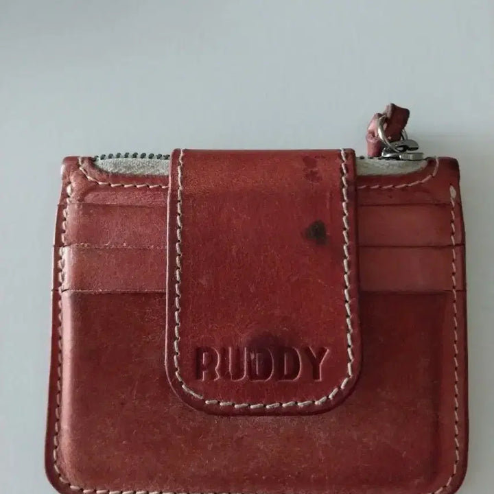 [BUNJANG] Rudy Natural Leather Cover Wallet Card Holder - Wine Color / 러디 커버월렛 카드지갑 와인색
