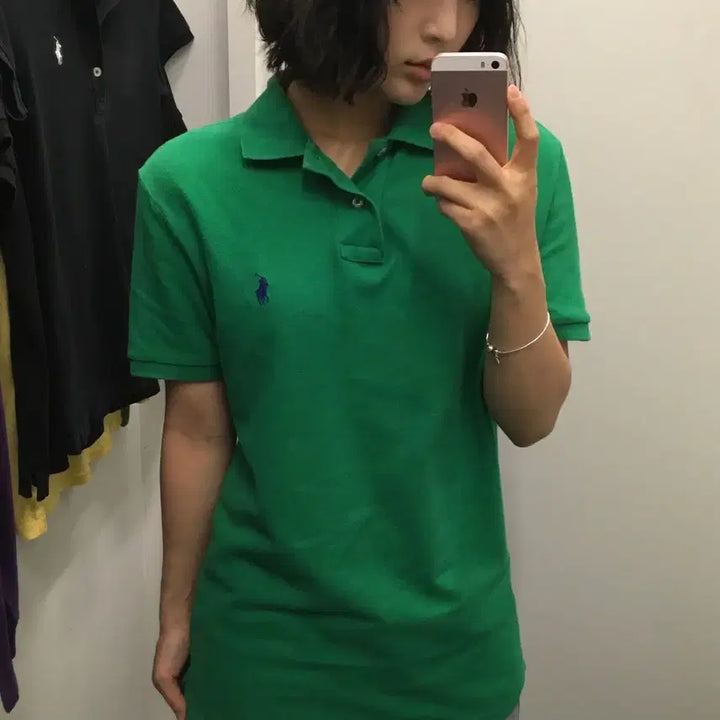 [BUNJANG] Polo Ralph Lauren Green Cotton Pique Polo T-Shirt / 폴로 랄프로렌 카라티 그린