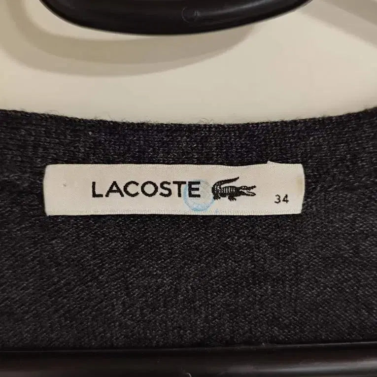 [BUNJANG] Lacoste Merino Stripe Cardigan / 34 라코스테 메리노 스트라이프 가디건