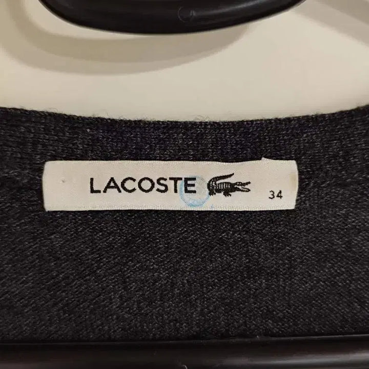 [BUNJANG] Lacoste Merino Stripe Cardigan / 34 라코스테 메리노 스트라이프 가디건